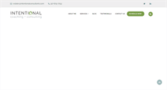 Desktop Screenshot of intentionalconsultants.com